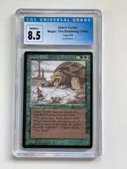Giant Turtle 1994 Legends Set Graded CGC 8.5 NM/Mint+ MTG Magic Cards - Image 1