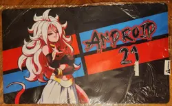 Dragon ball z Android 21 Playmat Play Mat desk Mouse Pad TCG CCG MTG 24 x 14 in - Image 1