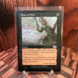 Near Mint MTG Rain of Filth Urza's Saga 151/335 Regular Uncommon - Image 1