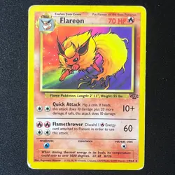 Flareon 19/64 Non Holo – Jungle Vintage WOTC Rare Pokemon Cards – MP - Image 1