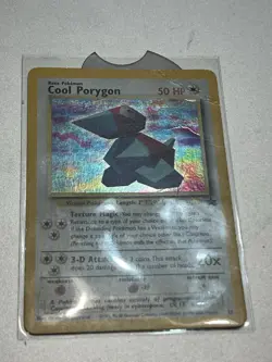 Cool Porygon Black Star Promo Holo WOTC 15 Pokemon TCG HP/DMG - Image 2