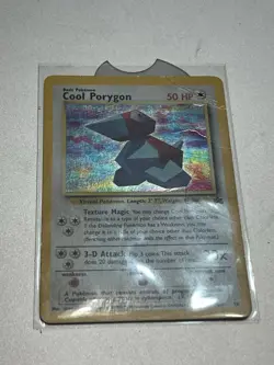 Cool Porygon Black Star Promo Holo WOTC 15 Pokemon TCG HP/DMG - Image 3