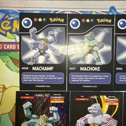 14 Holo Machamp Machoke Machop Different Non-TCG Sets “ Fan Art” Pokemon - Image 2
