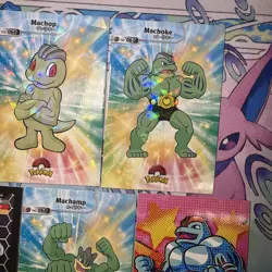 14 Holo Machamp Machoke Machop Different Non-TCG Sets “ Fan Art” Pokemon - Image 5