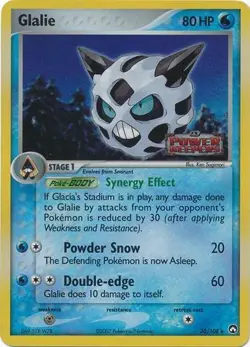 1x Glalie - 30/108 - Uncommon - Reverse Holo Heavily Played Pokemon EX - Power K - Image 1
