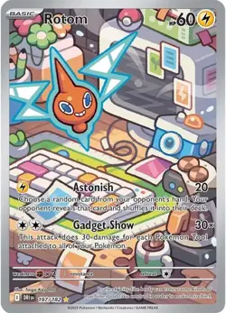 Pokemon SV10 Destined Rivals Rotom 197/182 Illustration Rare IR NM - Image 1