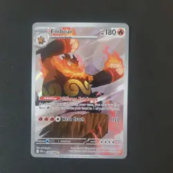 Pokemon TCG Emboar 098/086 Illustration Rare Sv: White Flare Holo - NM 💎 - Image 1