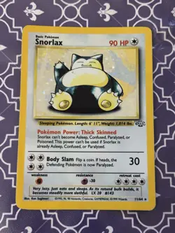 Pokemon TCG Snorlax Jungle 27/64 Holo Unlimited Rare 1999 - Image 1