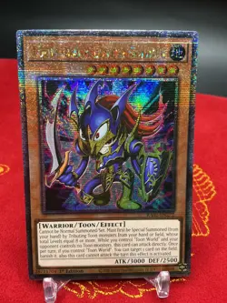 Toon Black Luster Soldier (Quarter Century Secret Rare) RA03-EN272 Yugioh LP - Image 1