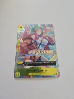 One Piece TCG P-113 EN WINNER JEWELRY BONNEY (Heroines Battle Winner) New - Image 2