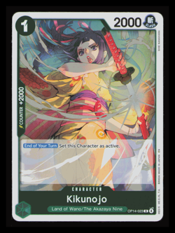 One Piece The Azure Sea's Seven - Kikunojo - Rare Foil - OP14-023 NM CCG - Image 1