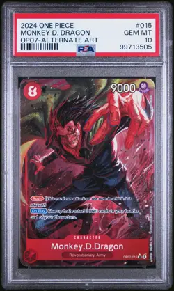 PSA 10 2024 ONE PIECE 500 YEARS IN THE FUTURE ALT ART #015 MONKEY D. DRAGON - Image 1