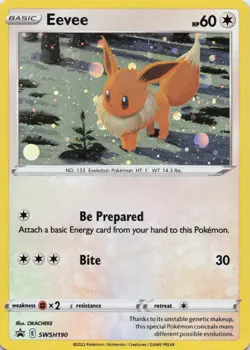 Eevee Promo SWSH: Sword & Shield Promo Cards SWSH190 NM *Swirl* - Image 1