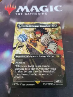 Mtg. Jecht, Reluctant Guardian. Borderless. Final Fantasy. Pack Fresh - Image 1