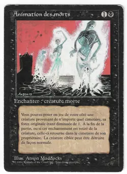 ►Magic-Style◄ MTG - Animate Dead - French Revised FBB - Played - Image 1