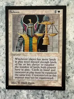 Balance - Collectors Edition - CE - NM - MTG - Magic: The Gathering - Image 1