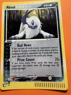 Absol Pokemon card EX Dragon Holo Card 1/97 Rare Holo LP to NM - Image 1
