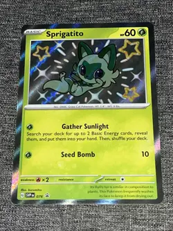Sprigatito ⭐ 076 Holo Promo Scarlet & Violet 2023 Pokemon NM + - Image 1