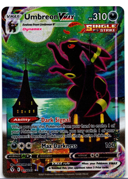 UMBREON VMAX 2021 POKEMON TCG: SM EVOLVING SKIES ALT. FULL ART #215/203+ BONUSES - Image 1