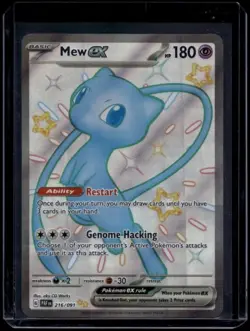 Pokemon TCG Mew ex 216/091 Paldean Fates Ultra Rare NM - Image 1
