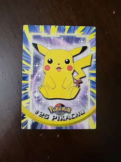 HP! Pikachu #25 Topps Pokemon Series 1 Blue Label Tv Animation Edition - Image 1