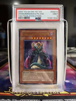 PSA 9 1ST ED VENNOMINON THE KING OF POISONOUS SNAKES 2007 TAEV-EN014 YUGIOH - Image 1