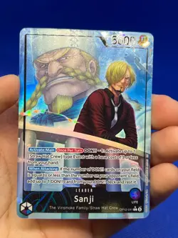 One Piece Legacy of the Master Sanji OP12-041 Alternate Alt Art Leader NM - Image 2