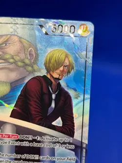 One Piece Legacy of the Master Sanji OP12-041 Alternate Alt Art Leader NM - Image 4