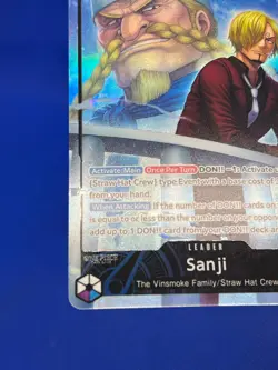 One Piece Legacy of the Master Sanji OP12-041 Alternate Alt Art Leader NM - Image 5