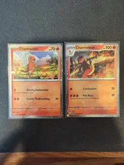 Charmander/Charmeleon 004-005/165 - Pokemon 151 Cosmos Holo Rare Card NM - Image 1