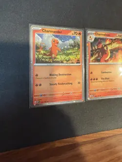 Charmander/Charmeleon 004-005/165 - Pokemon 151 Cosmos Holo Rare Card NM - Image 2
