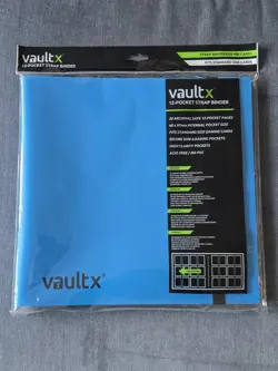Vault X 12 Pocket Trading Card Strap Binder 480 cards 20 Side Loading Blue TCG - Image 1