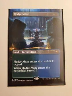 Magic MtG - Hedge Maze - Borderless FOIL - EX - Image 1
