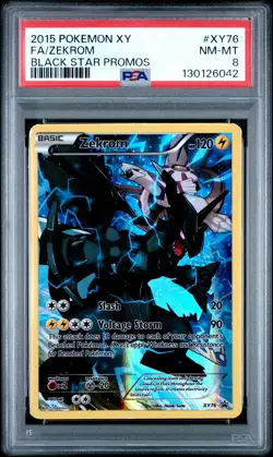 2015 POKEMON XY BLACK STAR PROMO ZEKROM #XY76 PSA 8 NEAR MINT #130126042 - Image 1