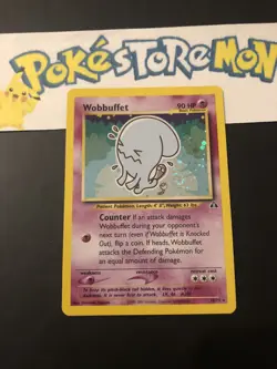 Pokemon - Wobbuffet - Neo Discovery - Holo Swirl - English - 16/75 - Near Mint - Image 1