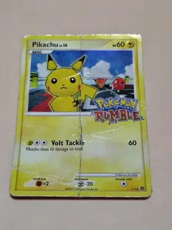 Pokemon TCG Pikachu Rumble 7/16 Holo Rare Stamp 2009 Lv. 16 - Image 2