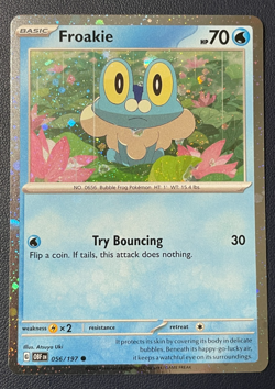 1x Froakie 056/197 Shrouded Fable Greninja ex Galaxy Holo Promo Pokemon English - Image 1