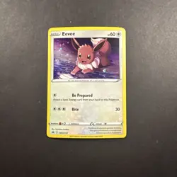 Eevee SWSH127 Sword & Shield Black Star Promo Cosmos Holo Pokemon TCG - LP - Image 1