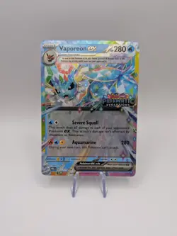 Pokemon TCG Vaporeon EX 023/131 Holo Prismatic Evolutions Stamped Promo - NM - Image 2