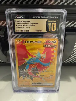 CGC PRISTINE 10 Roaring Moon ex 093/066 Ancient Roar Japanese Pokemon Ultra Rare - Image 1