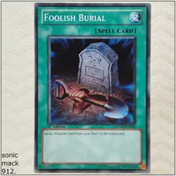 Foolish Burial - SDMA-EN026 - Common 1st Edition Yugioh - Image 1