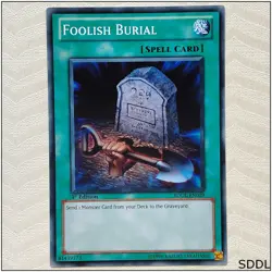 Foolish Burial - SDDL-EN029 - Common 1st Edition Yugioh - Image 1