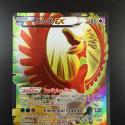 Ho-Oh EX 121/122 Pokemon Breakpoint Holo Full Art Card - Image 2