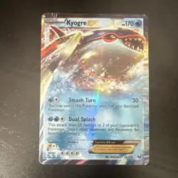 Pokemon Kyogre EX Dark Explorers Ultra Rare Holo Card 26/108 170 HP - Image 1