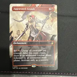 Aggravated Assault (Anime Borderless) Wilds of Eldraine: Enchanting Tales... - Image 1