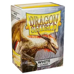 Dragon Shield 100 Standard Deck Protector Sleeves White AT-10005 MTG TCG Magic - Image 1