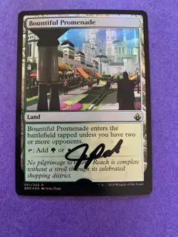 MTG Magic Bountiful Promenade Signed Artist Proof FOIL w/ Sketch Battlebond Park - Image 1