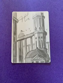 MTG Magic Bountiful Promenade Signed Artist Proof FOIL w/ Sketch Battlebond Park - Image 2