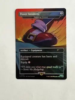 Power Sneakers - Lightning Greaves (Rainbow Foil) Secret Lair Drop Foil - Image 1