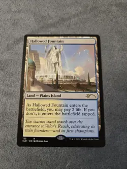 Wizards of the Coast Hallowed Fountain Secret Lair Rare Land Blue White #123 - Image 1